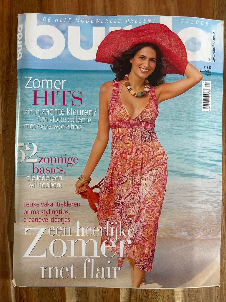 Burda Mode Magazine 7/2008 - Zomerse patronen, Hobby en Vrije tijd, Kledingpatronen, Ophalen