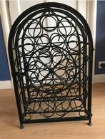 Wijnrek zwart gietijzer 23 flessen, Huis en Inrichting, Woonaccessoires | Wijnrekken, Ophalen, Zo goed als nieuw, 25 flessen of meer