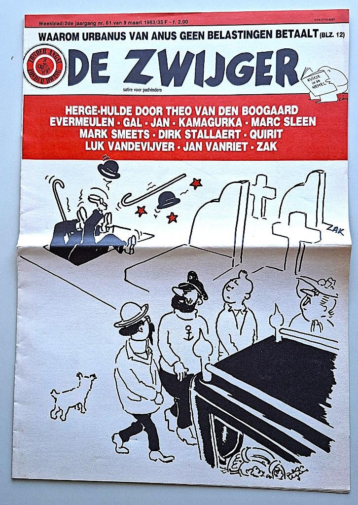 KUIFJE in DE ZWIJGER (1983) – HERGé, Ophalen of Verzenden, Zo goed als nieuw