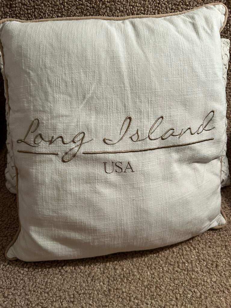 Mooi Long Island kussen van Riviera maison, goede staat., Ophalen of Verzenden, Zo goed als nieuw, Vierkant