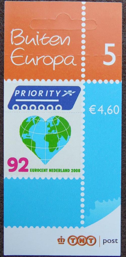 Mailer - 5 maal buiten Europa € 0,92, Postzegels en Munten, Postzegels | Nederland, Verzenden, Postfris