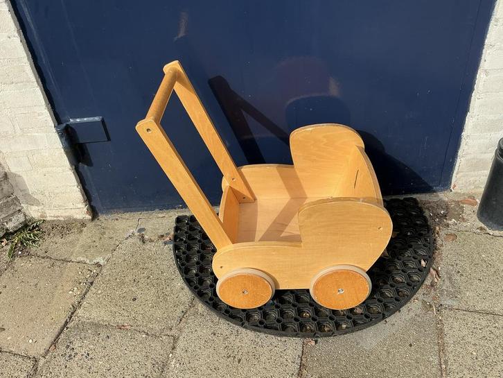 Houten Loopwagentje - Ideaal voor de eerste stapjes, Kinderen en Baby's, Speelgoed | Buiten | Voertuigen en Loopfietsen, Gebruikt