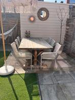 Robuuste houten tuintafel, Ophalen of Verzenden, Gebruikt, Rechthoekig, Hout