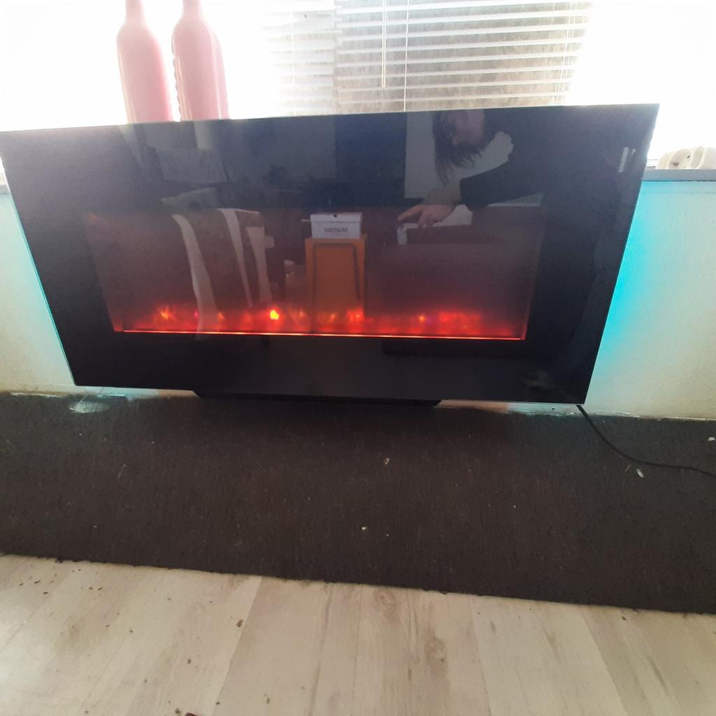 Een elektrische  haard kacel, Ophalen, Zo goed als nieuw, Vrijstaande haard, Elektrische haard