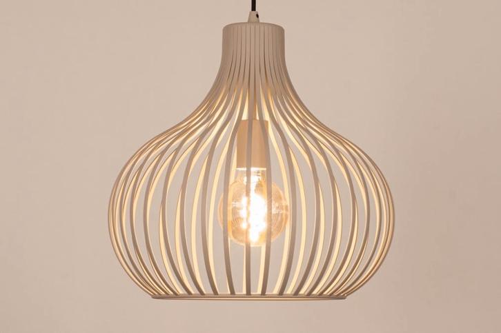 hanglamp beige 38cm of 48 cm of zwart tafel eettafel lamp, Huis en Inrichting, Lampen | Hanglampen, Nieuw, Minder dan 50 cm, Metaal