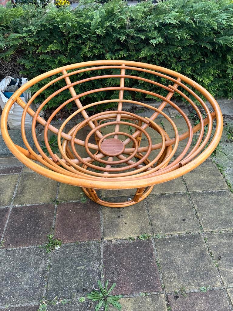 Ronde Bamboe stoel, Ophalen, Overige materialen, Gebruikt, Bruin