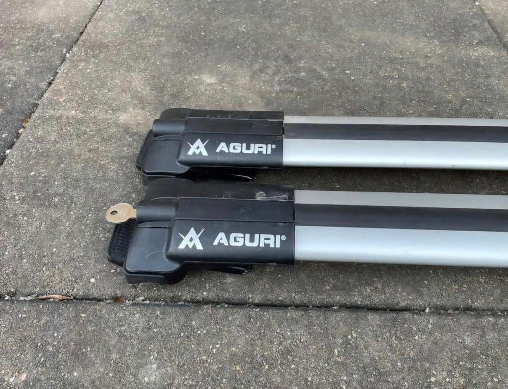 Aguri Prestige 2 Dakdragers voor open dakrail, Ophalen of Verzenden, Gebruikt