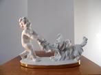 Beeld Graefenthal Jongen met Hond, Porselein, Antiek en Kunst, Ophalen of Verzenden