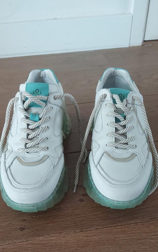Summum leren sneakers maat 40 - amper gedragen, Summum, Ophalen of Verzenden, Zo goed als nieuw, Sneakers of Gympen