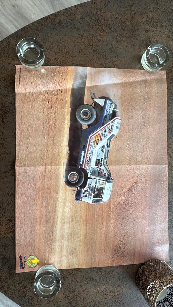 Poster DAF Turbo Twin II 1987, Ophalen, Gebruikt, A1 t/m A3, Overige onderwerpen