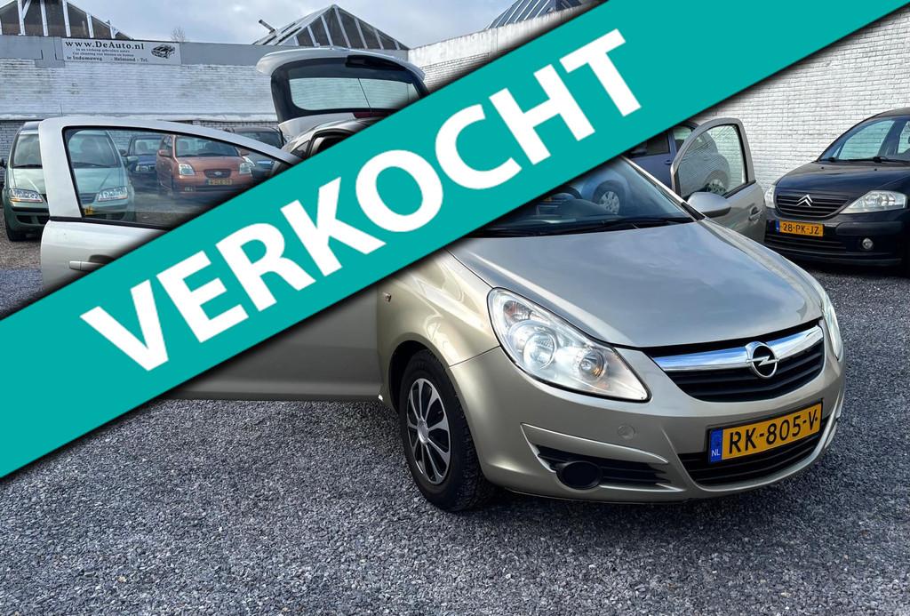 Opel Corsa 1.2-16V Edition 3 Drs Airco, Auto's, Opel, Voorwielaandrijving, 450 kg, Zwart, 1229 cc