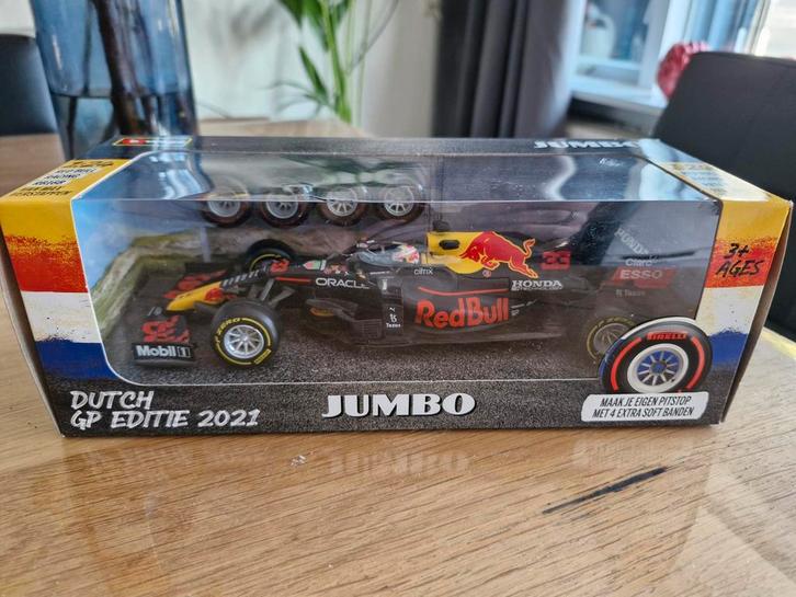 Max Verstappen Red Bull Racing F1 Dutch GP 2021 Jumbo, Hobby en Vrije tijd, Modelauto's | 1:18, Nieuw, Auto, Bburago, Ophalen of Verzenden