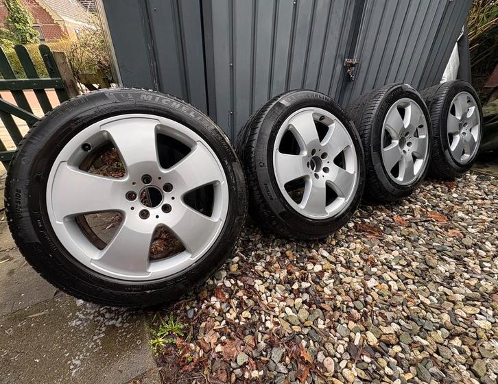 18 inch Mercedes Benz W221 S klasse velgen Michelin, Auto-onderdelen, Banden en Velgen, Banden en Velgen, Zomerbanden, 18 inch