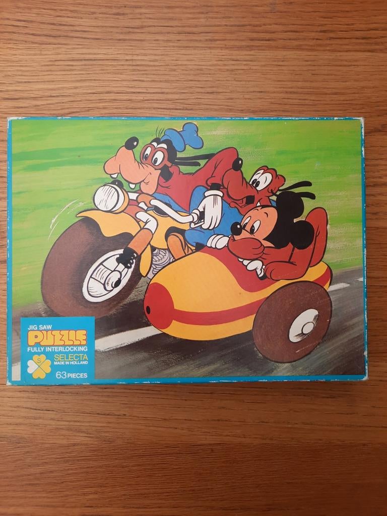 Mickey Mouse puzzel 63 stukjes, Ophalen of Verzenden, Meer dan 50 stukjes, Gebruikt, 4 tot 6 jaar