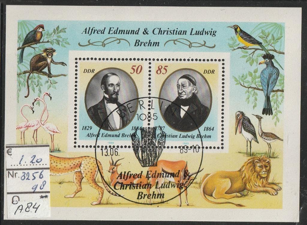 DDR Gebr. Brehm Blok 98 Michel 3256 Nr.A84g, Verzenden, DDR, Gestempeld