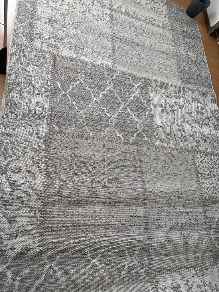 Sisal Vloerkleed - Binnen & Buiten, Waterbestendig, Nieuwsta, Ophalen, 150 tot 200 cm, Vintage, Grijs