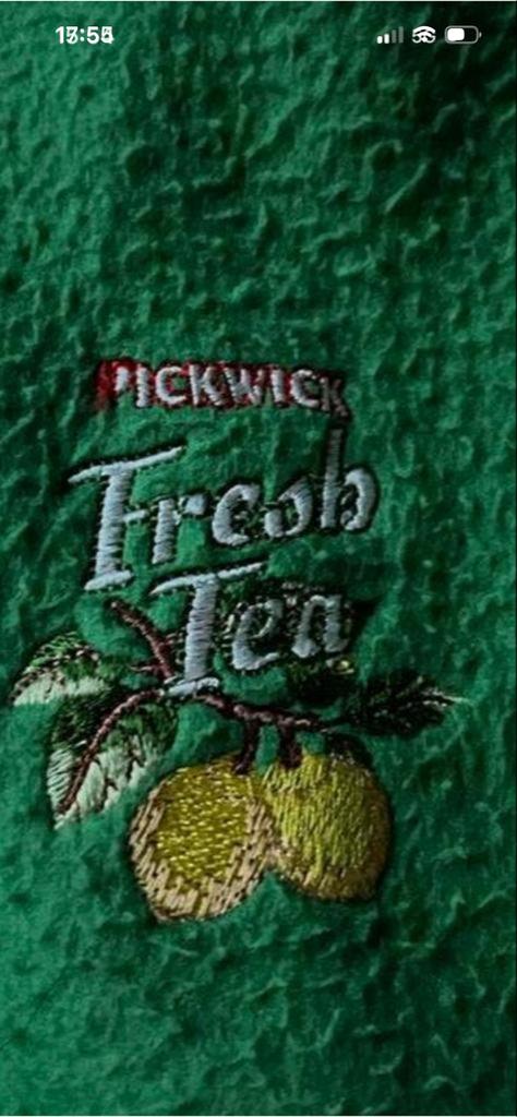 Vintage Pickwick Fresh Tea Fleece Trui - Groen Collectors It, Ophalen of Verzenden, Gedragen