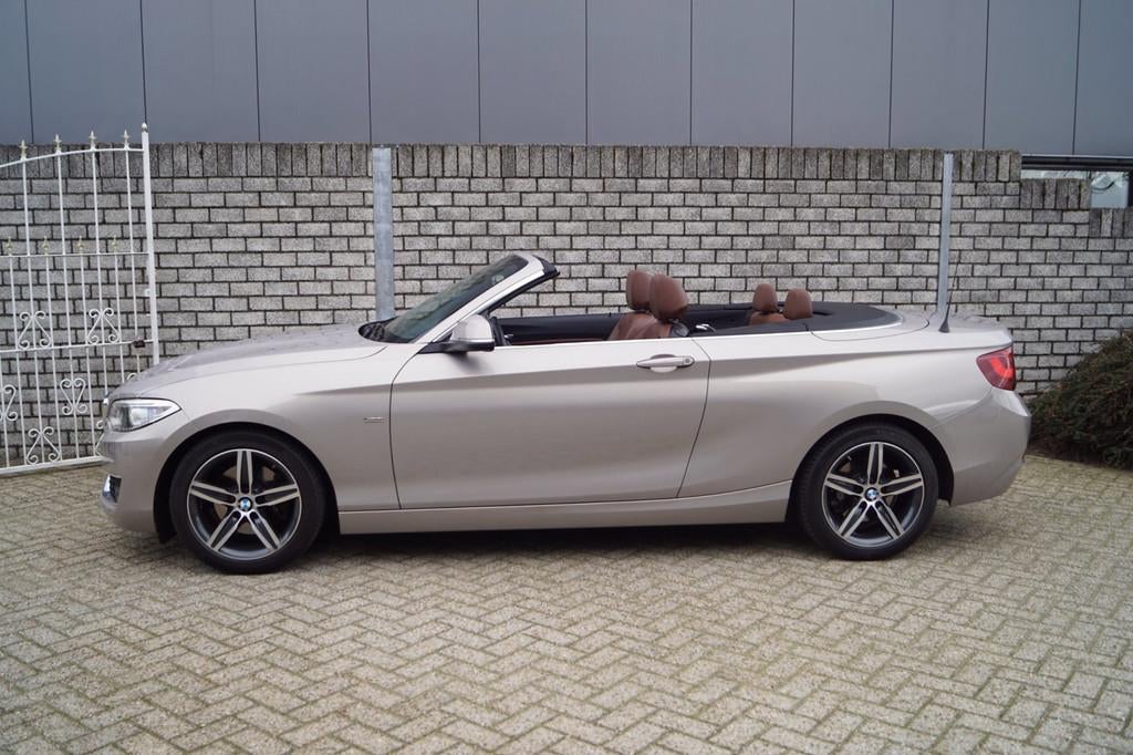 BMW 2-serie Cabrio 220i High Executive Luxury Autom Leder Sp, Automaat, Achterwielaandrijving, Gebruikt, Euro 6