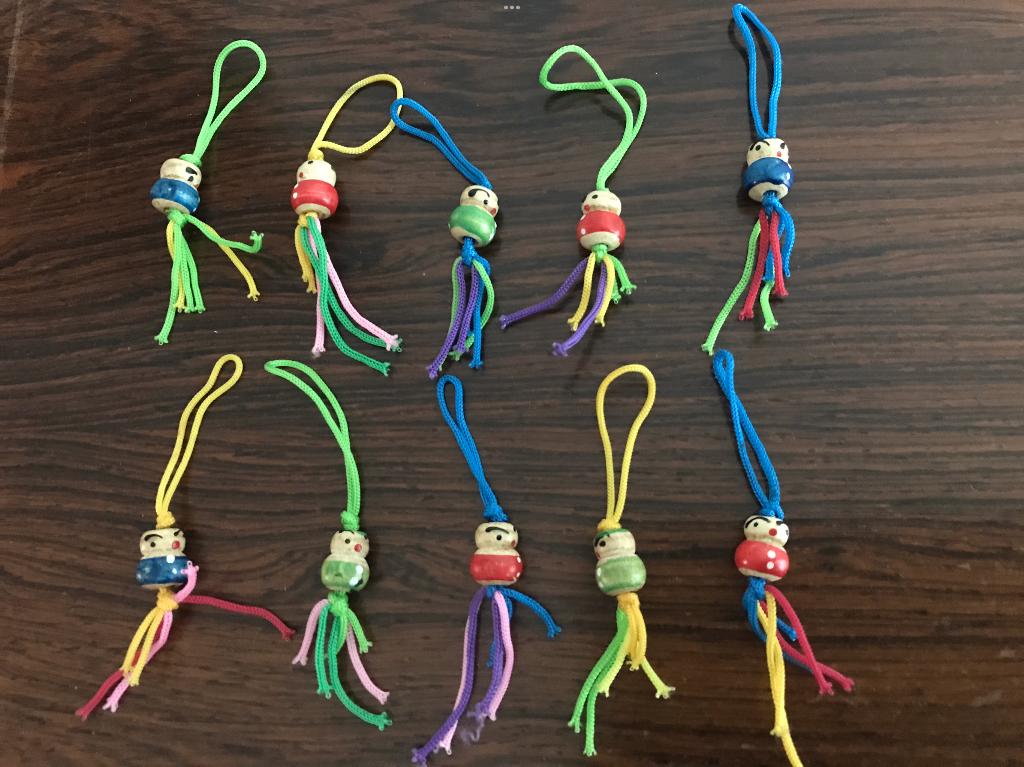 Set van 10 houten gelukspoppetjes gelukspoppetje NIEUW, Ophalen of Verzenden, Nieuw