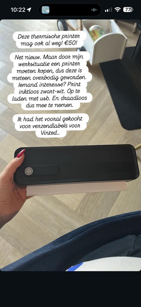 Thermische printer, nieuw!, Zwart-en-wit printen, Nieuw, Ophalen of Verzenden, Thermo-printer