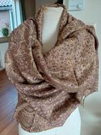 100% Wollen Cashmere Shawl Pashmina Omslagdoek, Ophalen of Verzenden, Zo goed als nieuw, Pashmina