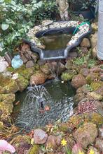 Vijver en waterval en vijverpomp lavastenen, Ophalen, Gebruikt, Waterval