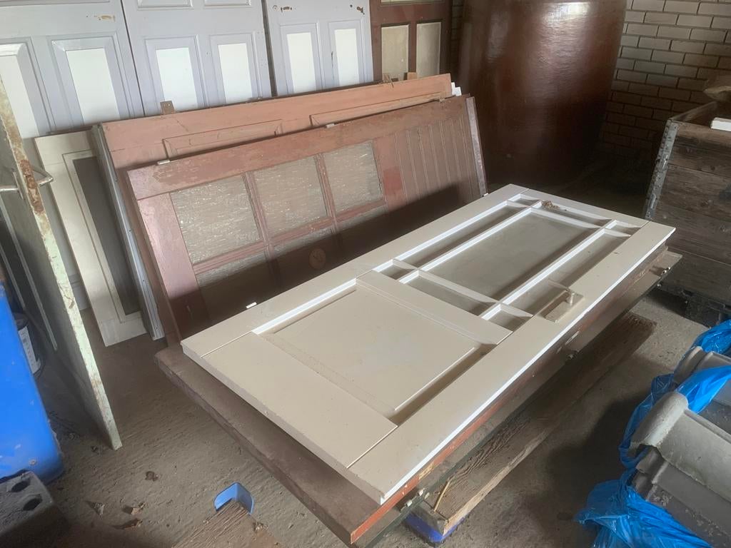 Patij deuren hardhout en paneel deuren, Ophalen, Gebruikt, Steen of Klei, 15 m² of meer