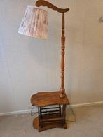 Vintage Staande Lamp met Tafeltje en Tijdschriftenrek, Ophalen, Gebruikt, Vintage, Jaren 50, Jaren 60, Retro, 100 tot 150 cm