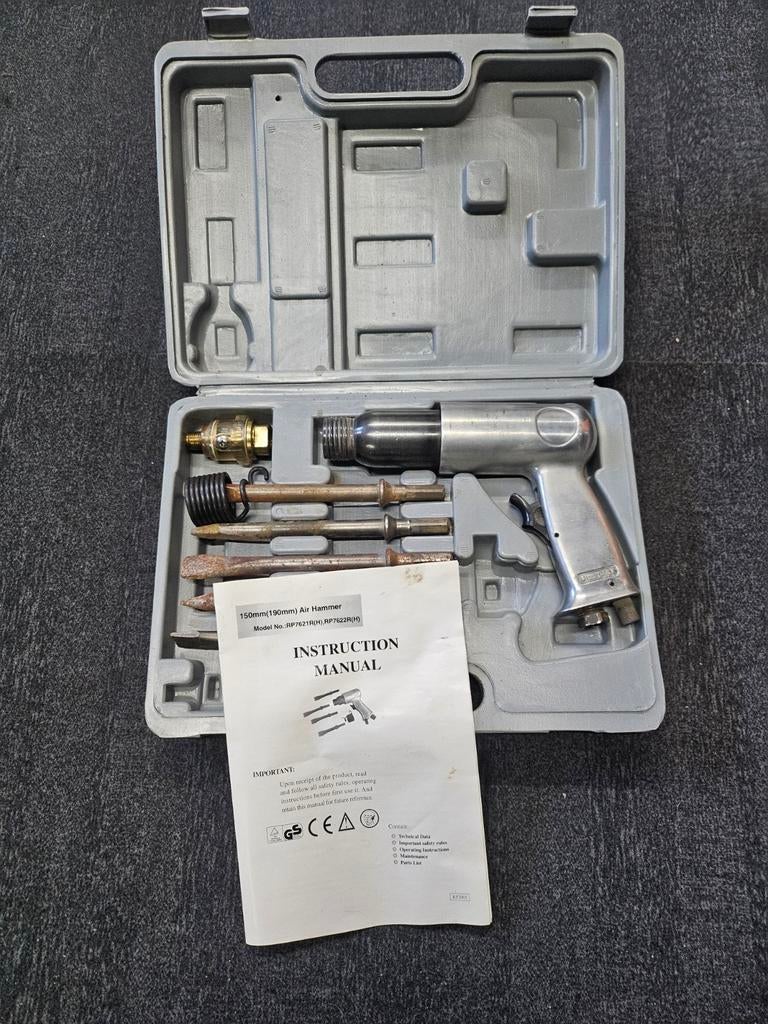 Vos Luchthamer met beitels in originele koffer, Ophalen of Verzenden, Gebruikt, Overige typen