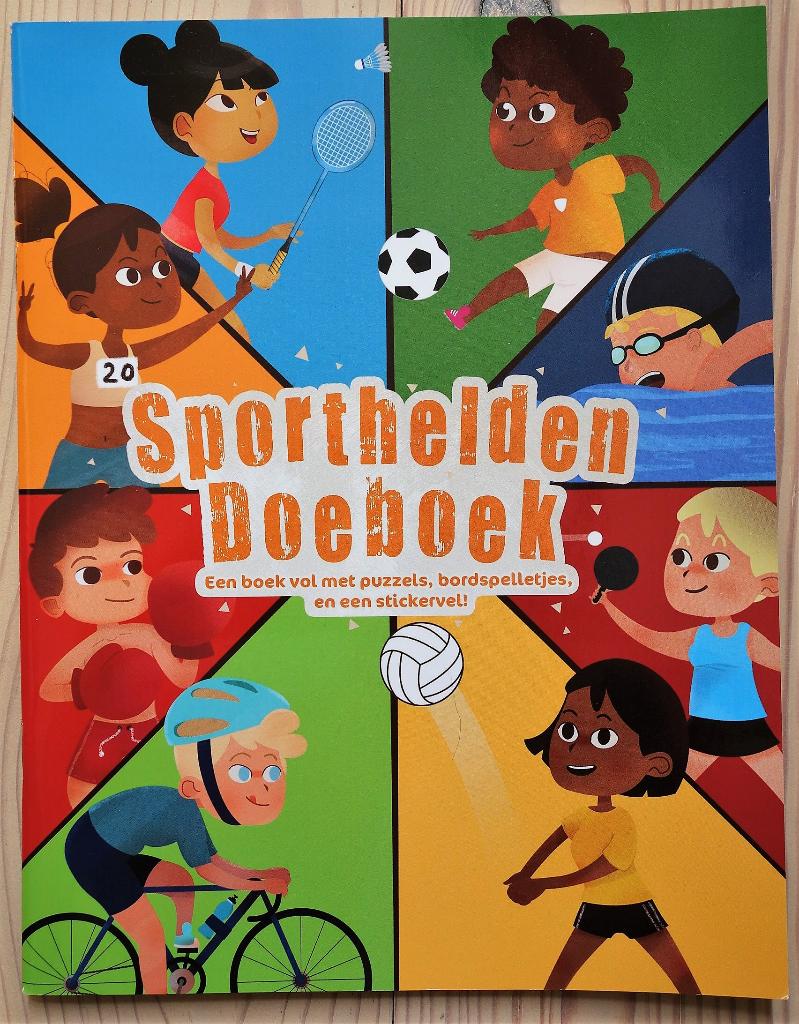 Leuk Sporthelden Doeboek/ doe-boek, €5 incl verzenden, Verzenden, Taal en Lezen