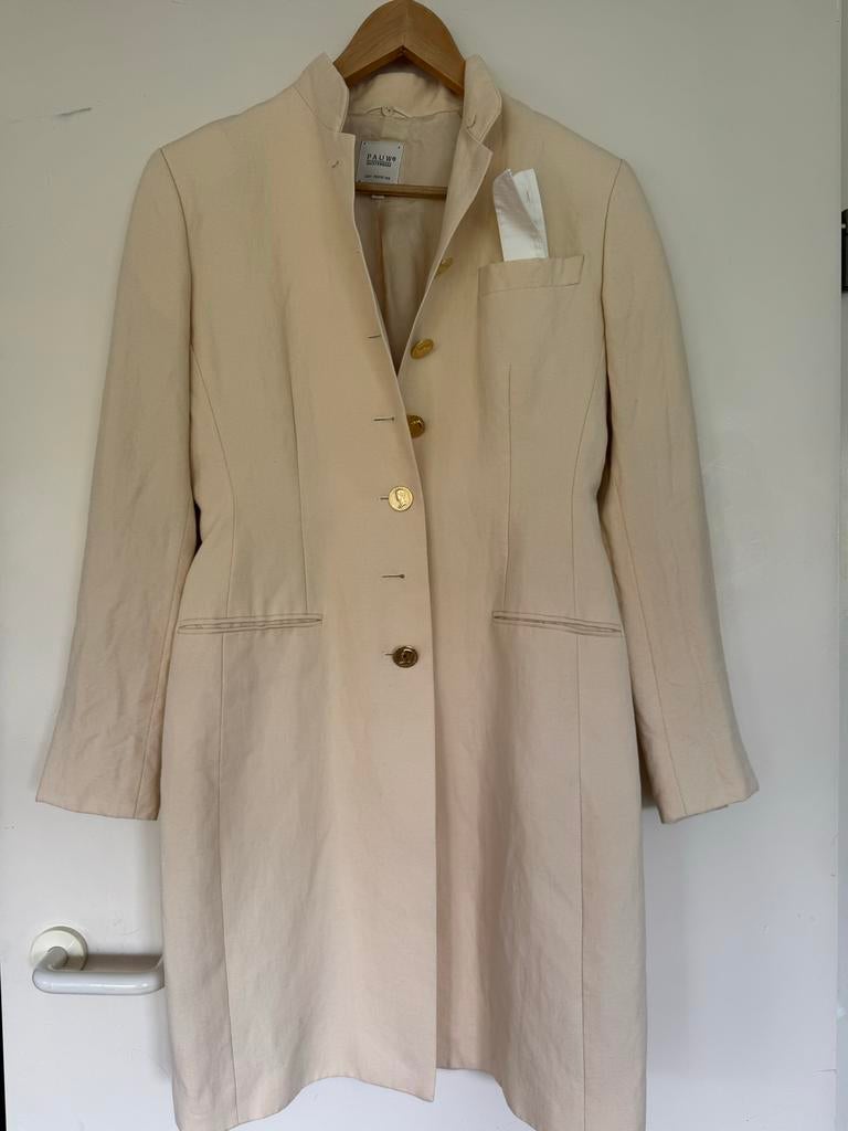 Pauw Amsterdam Jas - Crème/Beige, Kleding | Dames, Jassen | Zomer, Verzenden, Zo goed als nieuw, Maat 36 (S), Beige