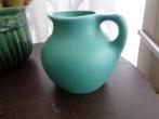 vintage aardewerk vaas.  Turqois., Antiek en Kunst, Ophalen of Verzenden