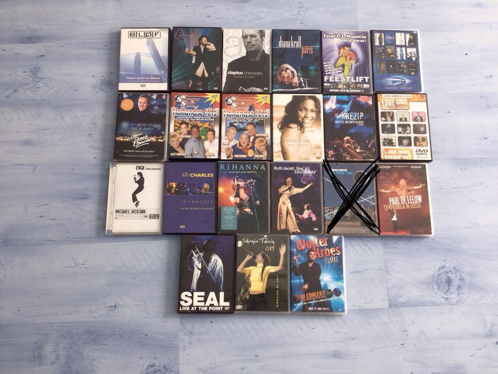 Diverse dvd’s van artiesten, Alle leeftijden, Ophalen of Verzenden, Zo goed als nieuw, Muziek en Concerten