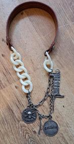 Galliano Choker Ketting Bedels - Uniek Design Christian Dior, Sieraden, Tassen en Uiterlijk, Armbanden, Gebruikt, Bruin, Onbekend