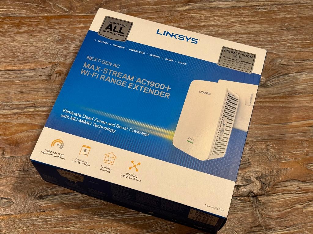 Linksys RE7000 Wifi Extender, Ophalen of Verzenden, Zo goed als nieuw, Router, Linksys