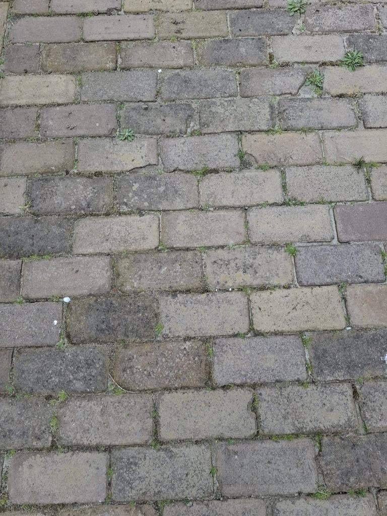Gebakken klinkers, ongeveer 2 vierkante meter, Tuin en Terras, Ophalen, Beton, Klinkers
