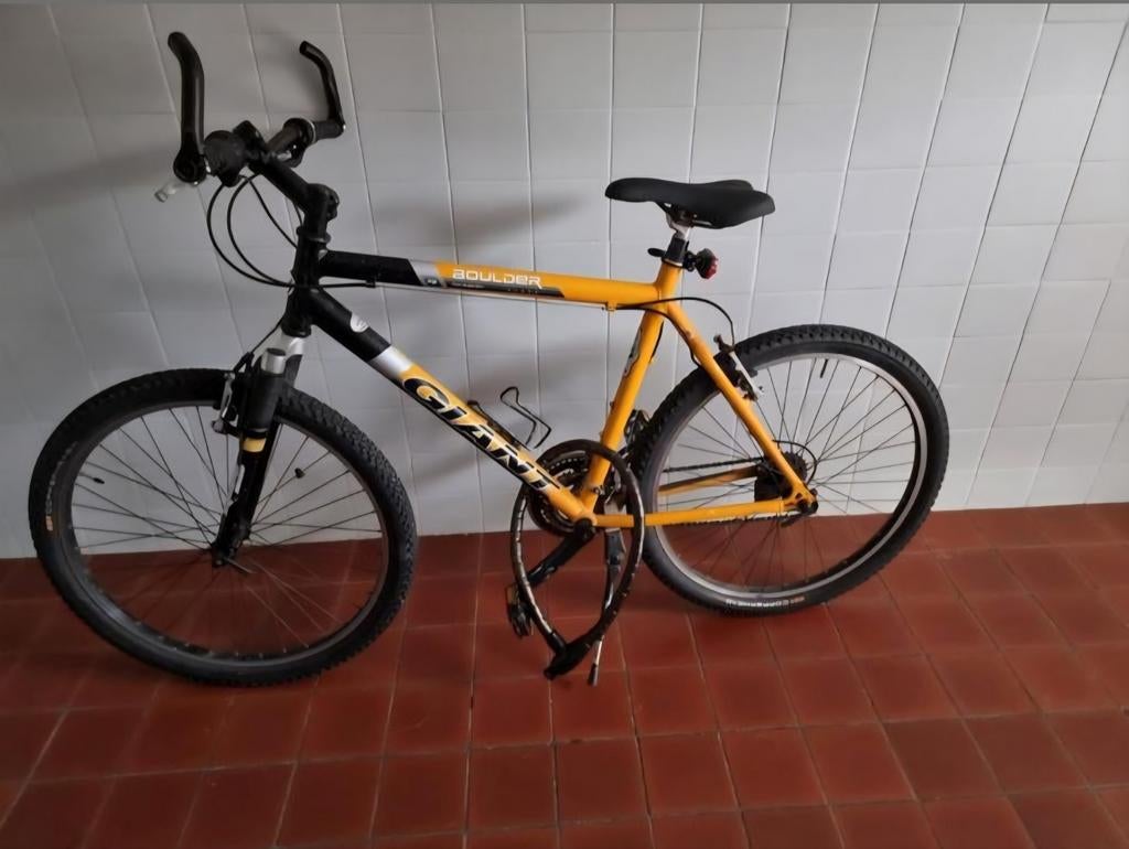 Giant Boulder Mountainbike - Geel/Zwart, Ophalen, Gebruikt, Hardtail, Heren