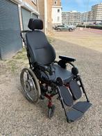 Elektrische kantelbare rolstoel – Quickie SR45 + e-drive, Ophalen, Gebruikt, Elektrische rolstoel