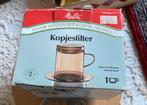 Vintage Melitta kopjesfilter voor 1 kop met filters, Ophalen of Verzenden, Gebruikt