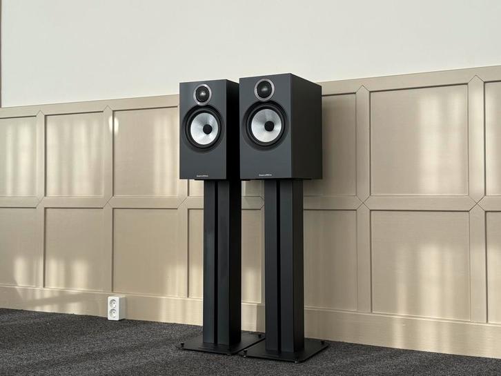 B&W 606 S3 + FS-600 S3 stands, Audio, Tv en Foto, Luidsprekers, Zo goed als nieuw, Front, Rear of Stereo speakers, 120 watt of meer