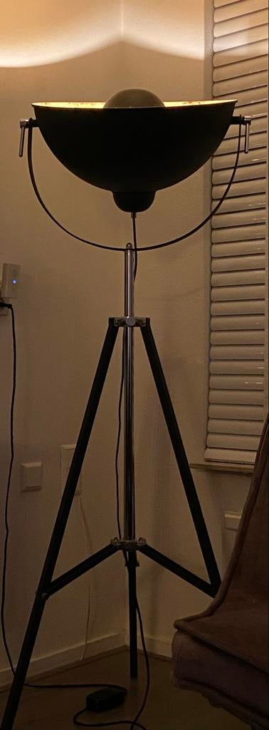 Golden sun staande lamp, Ophalen, Gebruikt, Metaal, 100 tot 150 cm