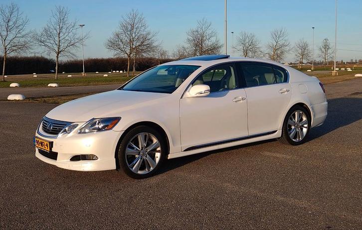 Lexus GS450H  Hybrid 2010 Wit/ Dealer onderhouden, Auto's, Lexus, Particulier, GS(-H), ABS, Achteruitrijcamera, Airbags, Airconditioning