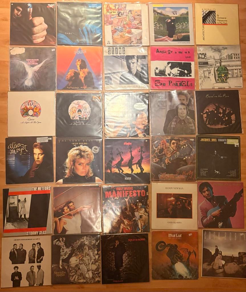 Collectie van 30 lp’s, Ophalen, Gebruikt, Fotohoes, 1970 - 1979