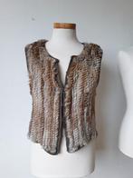 Gilet in bont mt 38, Ophalen of Verzenden, Zo goed als nieuw, Maat 38/40 (M), Beige