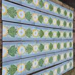 43 jugendstil wandtegels, opgelegd decor mooie kleuren, Ophalen