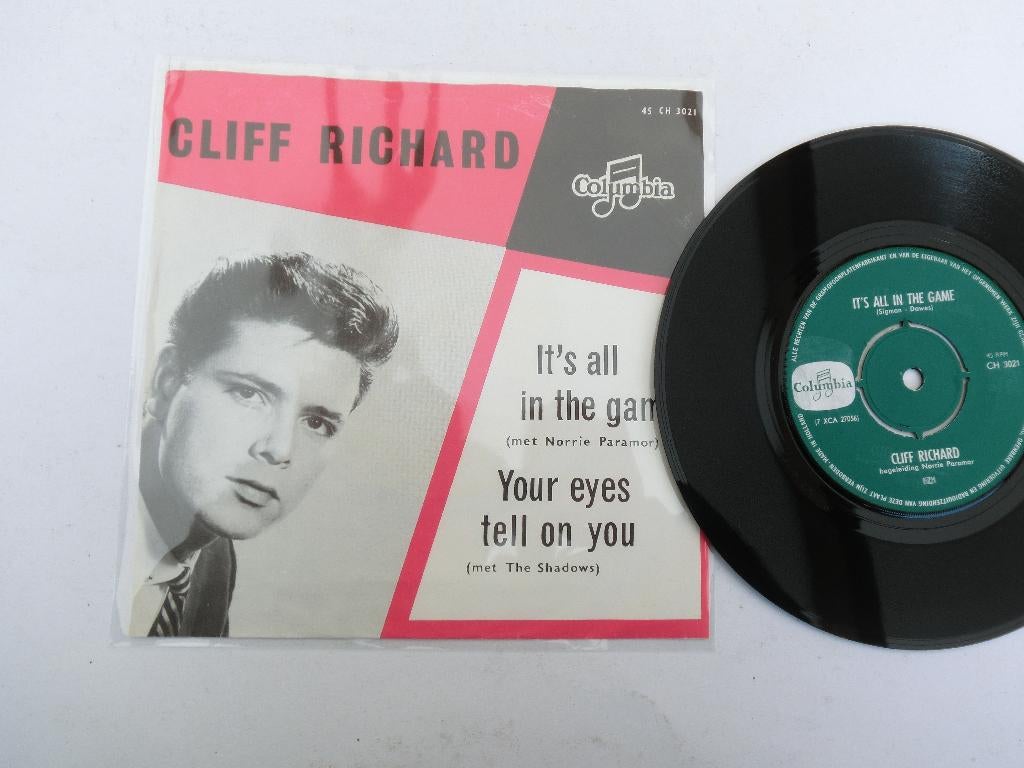Cliff Richard It's all in the game, 7 inch, Single, Ophalen of Verzenden, Zo goed als nieuw