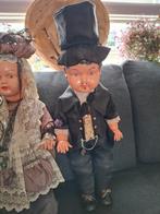 Twee antieke poppen - Uniek verzamelobject, Verzamelen, Poppen, Ophalen of Verzenden, Gebruikt, Pop