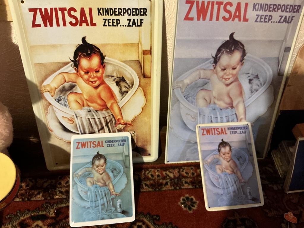 Zwitsal bordjes, Ophalen of Verzenden, Zo goed als nieuw, Reclamebord