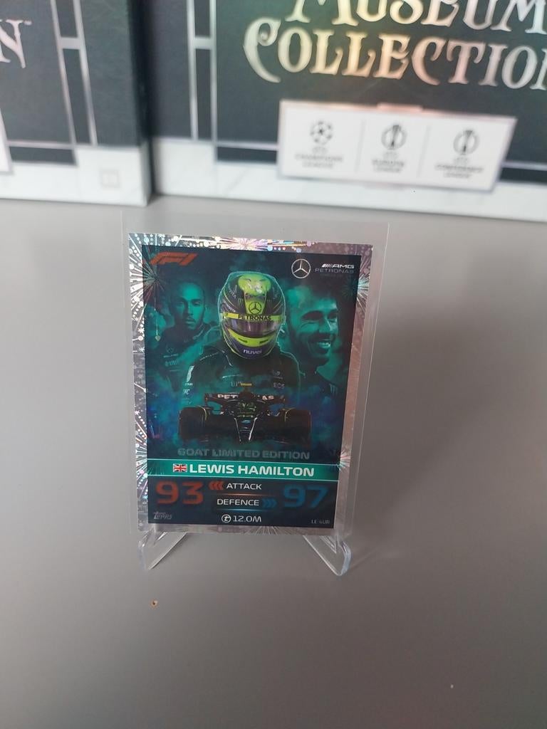 LE4UR Lewis Hamilton Topps Turbo Attax 2023, Hobby en Vrije tijd, Stickers en Plaatjes, Ophalen of Verzenden, Zo goed als nieuw