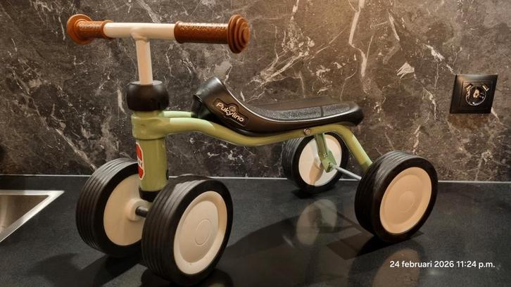 Puky Loopfiets Pukylino Retro Groen - Zo goed als nieuw, Kinderen en Baby's, Speelgoed | Buiten | Voertuigen en Loopfietsen, Zo goed als nieuw